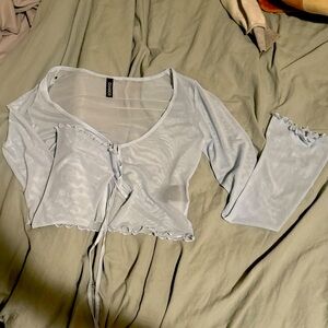 Mesh never worn blue cardigan